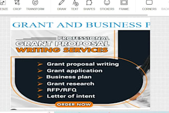 write a compelling grant proposal and business plan with financial projections