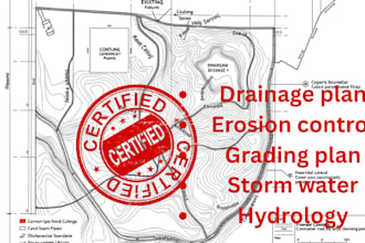 create stormwater, grading, erosion and drainage plan in civil 3d