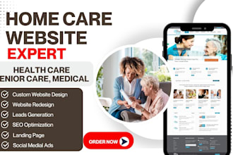 design home care website healthcare home care leads home care social media ads