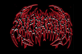 make death metal, and brutal logo for you band or brand