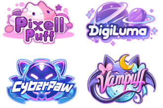 design a cute kawaii chibi mascot character logo for your business