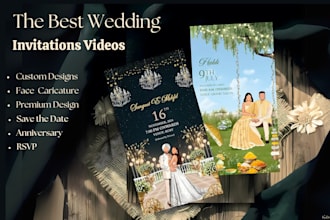 create a digital wedding video invitation