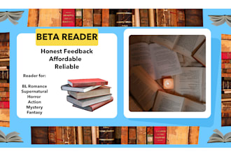 beta read your bl romance, fiction and fantasy books
