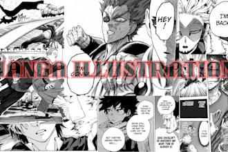 draw nsfw manga illustration anime manga comic book page manga art storyboard