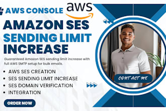 increase amazon ses sending limit with aws creation for smtp bulk emails blast