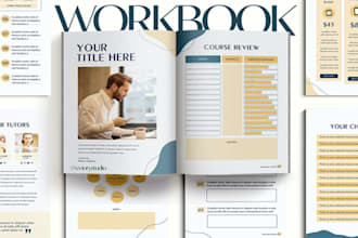 create PDF canva ebook design workbook design selfhelp workbook worksheet design