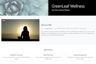 create a modern static website for your business