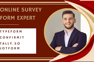 design professional survey on typeform, confirmit  tally so airtable integration
