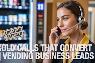 vending machine locations, vending machine cold calling, appointment setting