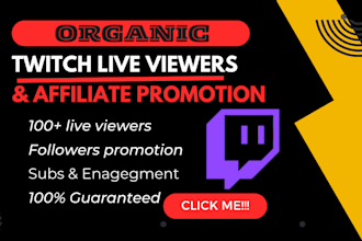 boost your twitch live stream to get live viewers and chatters twitch affiliate