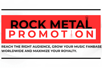 do organic heavy rock and metal music promotion and playlist pitch for audiences