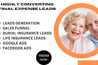 generate final expense leads insurance leads final expense burial website