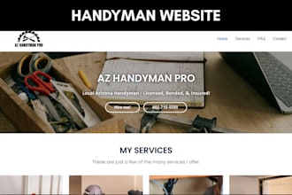 mobile handyman website handyman website hvac website