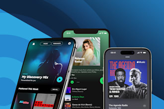 build music streaming app, radio app, live streaming app for your devices
