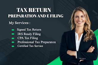 prepare, sign and file your tax return as a CPA