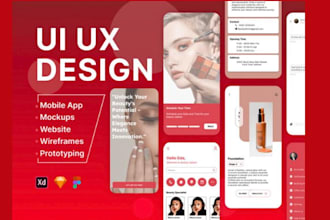 design awesome UI UX mobile app and UI UX website for ecommerce and food company