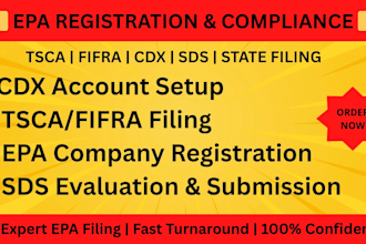 handle your epa registration, filing, and compliance needs