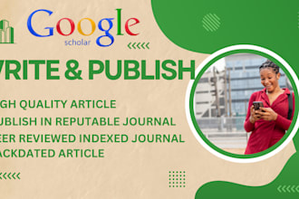 write, publish your research articles in google scholar, scopus indexed journals