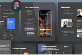 build or create figma design, figma website design, website ui ux, mockup