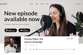 design squarespace podcast website radio station website dj music artist website