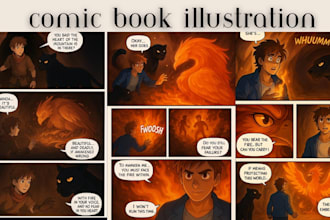 comic book illustration webtoon comic book artist illustrator graphic novel art