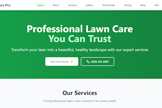 create a professional static website for you