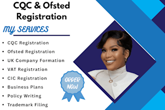help with cqc, ofsted, cic, UK company registration and business compliance