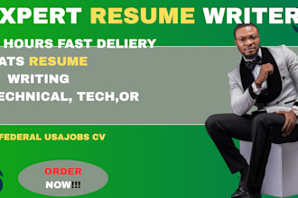 write you expert resume , ats, technical cv writing, sales tech, federal usajobs