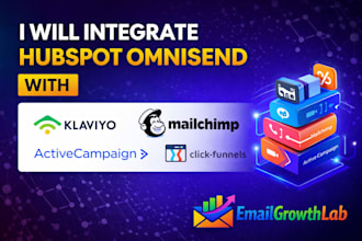 integrate omnisend hubspot with klaviyo, mailchimp, clickfunnels, activecampaign