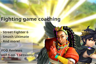 give you fighting game coaching in ultimate, sf6 and more
