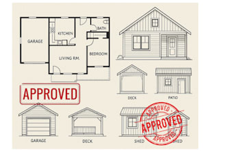 city permit blueprints architect for house plans, adu, garage, deck, patio, shed
