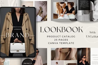 design one page lookbook catalog design product flyer design company profile