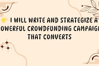 strategize a powerful crowdfunding campaign that converts
