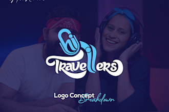 make real life podcast cover art and travelers podcast logo