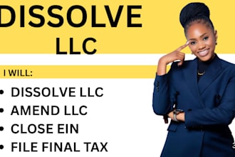 dissolve llc, amend llc, close ein, file final tax