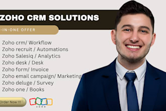 zoho crm recruit salesiq desk one form creator marketing survey campaign deluge