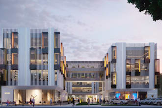 redesign 3d exterior render, commercial building and house design in sketchup
