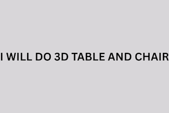 do 3d table, 3d chair and 3d llc