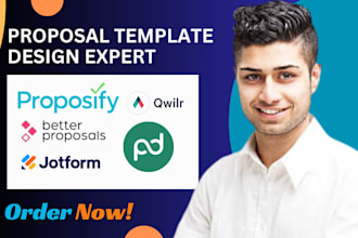 design a professional proposal template with proposify pandadoc