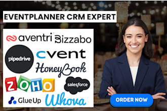 setup event planning zoho crm management whova cvent aventri bizzabo honeybook