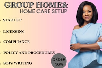 set up your licensed group home or home care agency with policies and sops