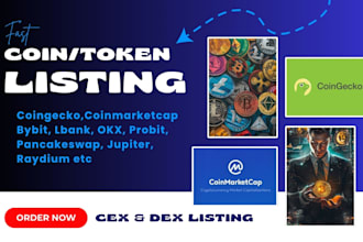 do fast coin ico token listing on coinmarketcap coingecko centralized exchanges
