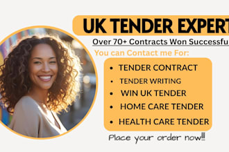 bid and win healthcare tender, homecare, write bid proposals win contract rfp
