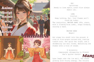 write anime script manga manhwa anime series anime article  recap script