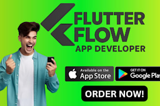 build flutterflow mobile app developer, flutterflow  weweb glide app specialist