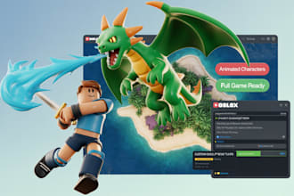 build roblox character models outfit animals map animate rigging scripting gui