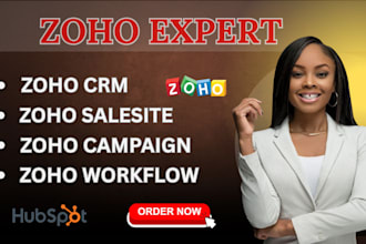 setup zoho one, zoho CRM, zoho books, campaigns, and salesiq