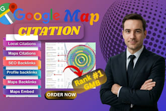 do 80,000 google map citations for local SEO and gmb optimization