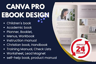 do canva ebook design, canva workbook, lead magnet, ebook layout, canva pro