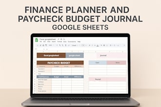 design finance budget planner, excel google, spreadshee dashboard for add travel